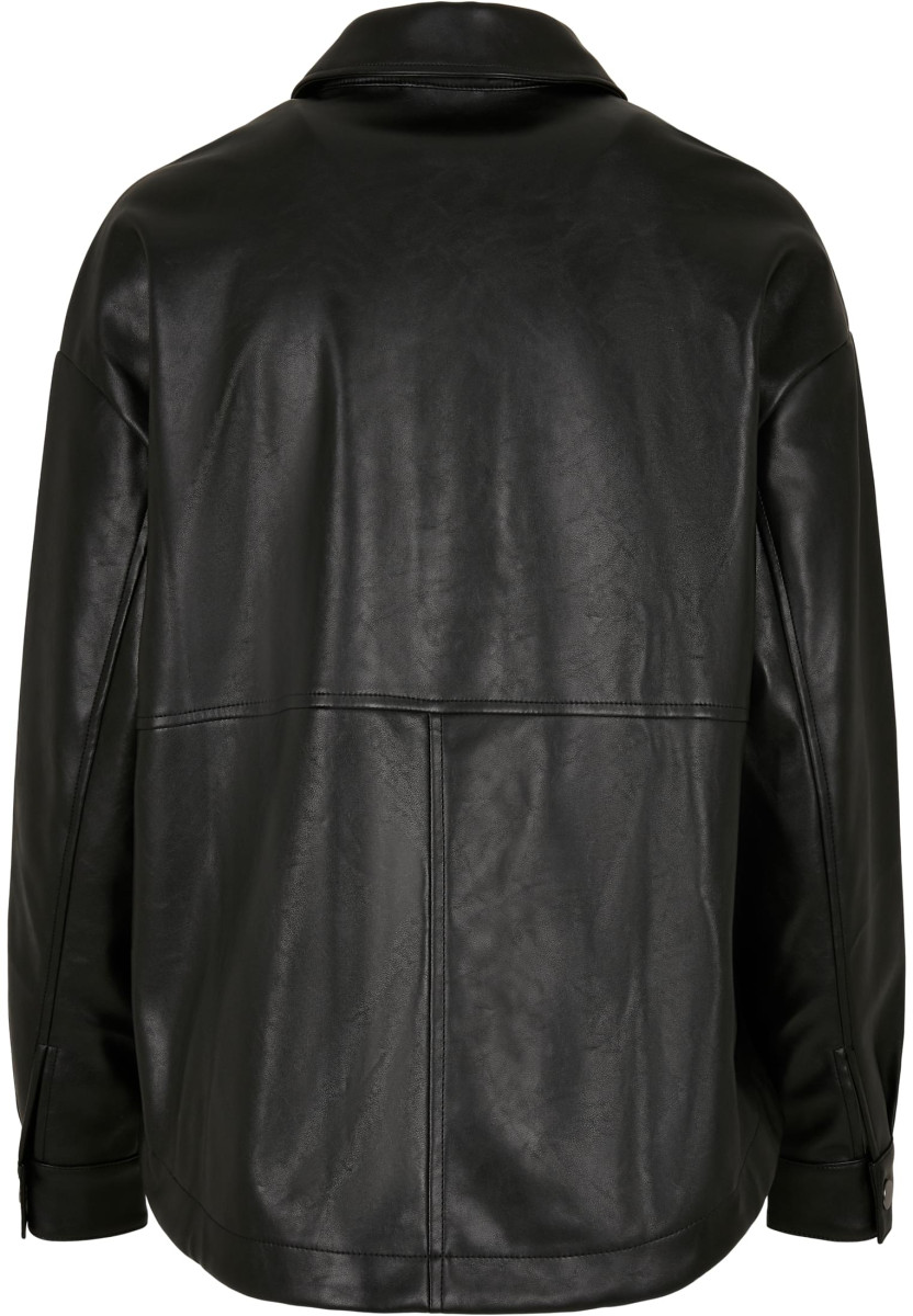 Ladies Faux Leather Overshirt