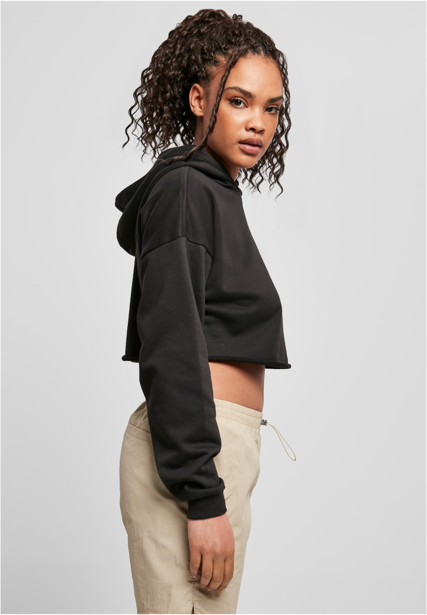 Ladies Oversized Cropped Hoody