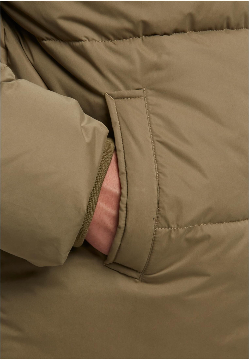 Puffer Jacket With Flap Hood