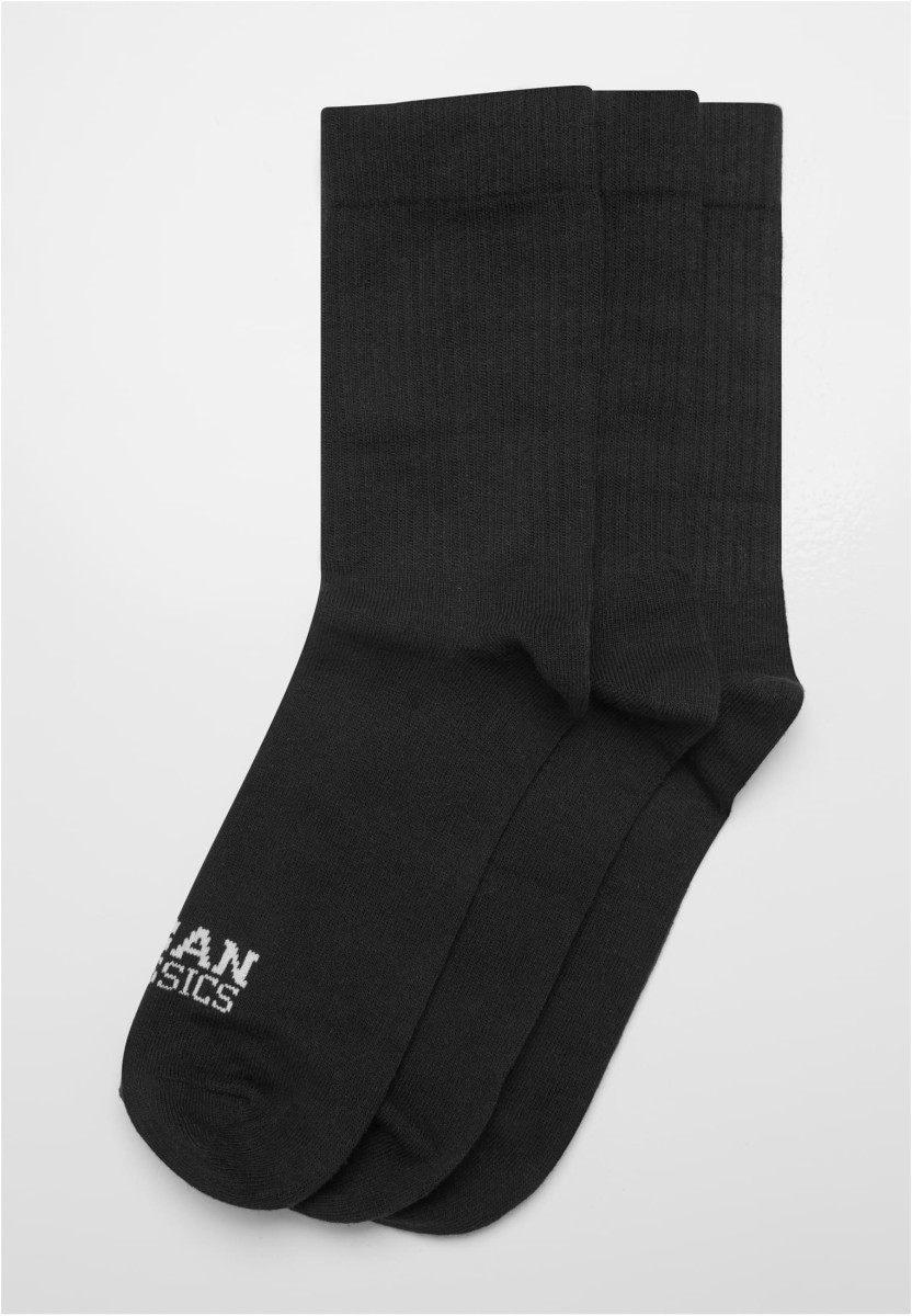 Simple Flat Knit Socks 3-Pack