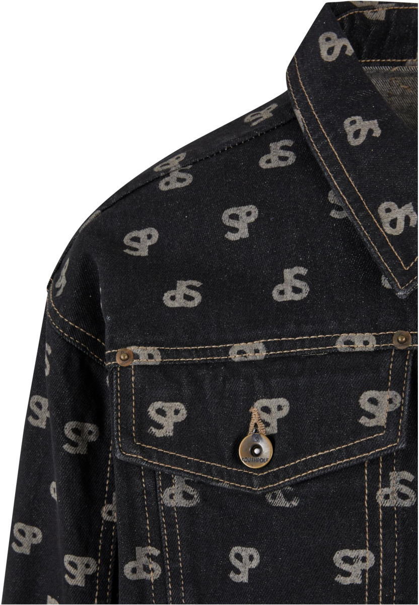 Southpole Bleched AOP Denim Jacket