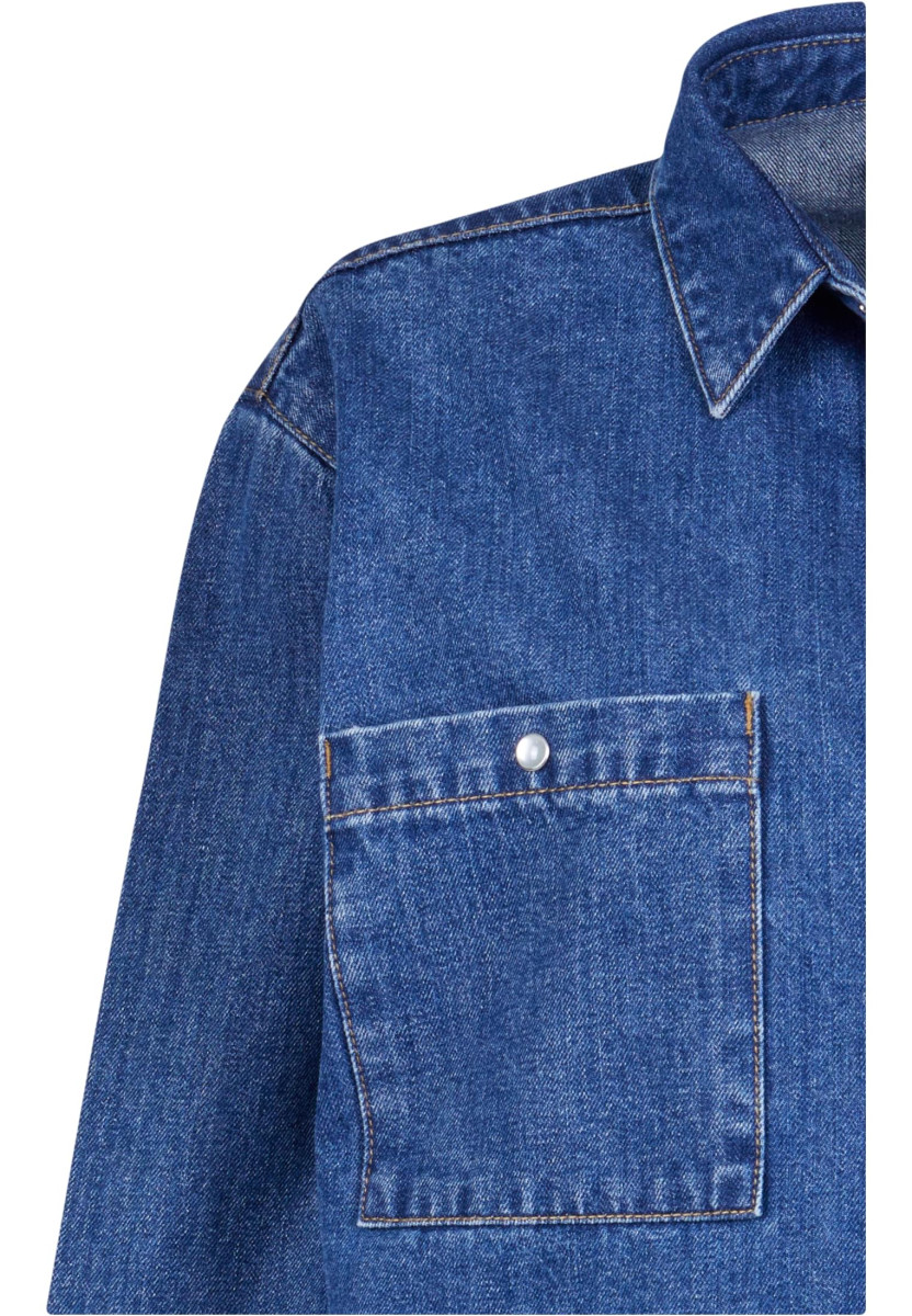 Ladies Oversized Denim Shirt