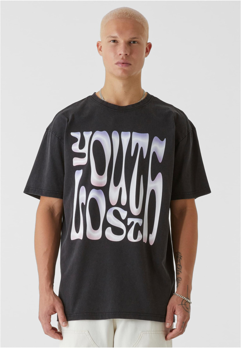 LY ACID WASHED TEE - LOST YOUTH GRAFFITI