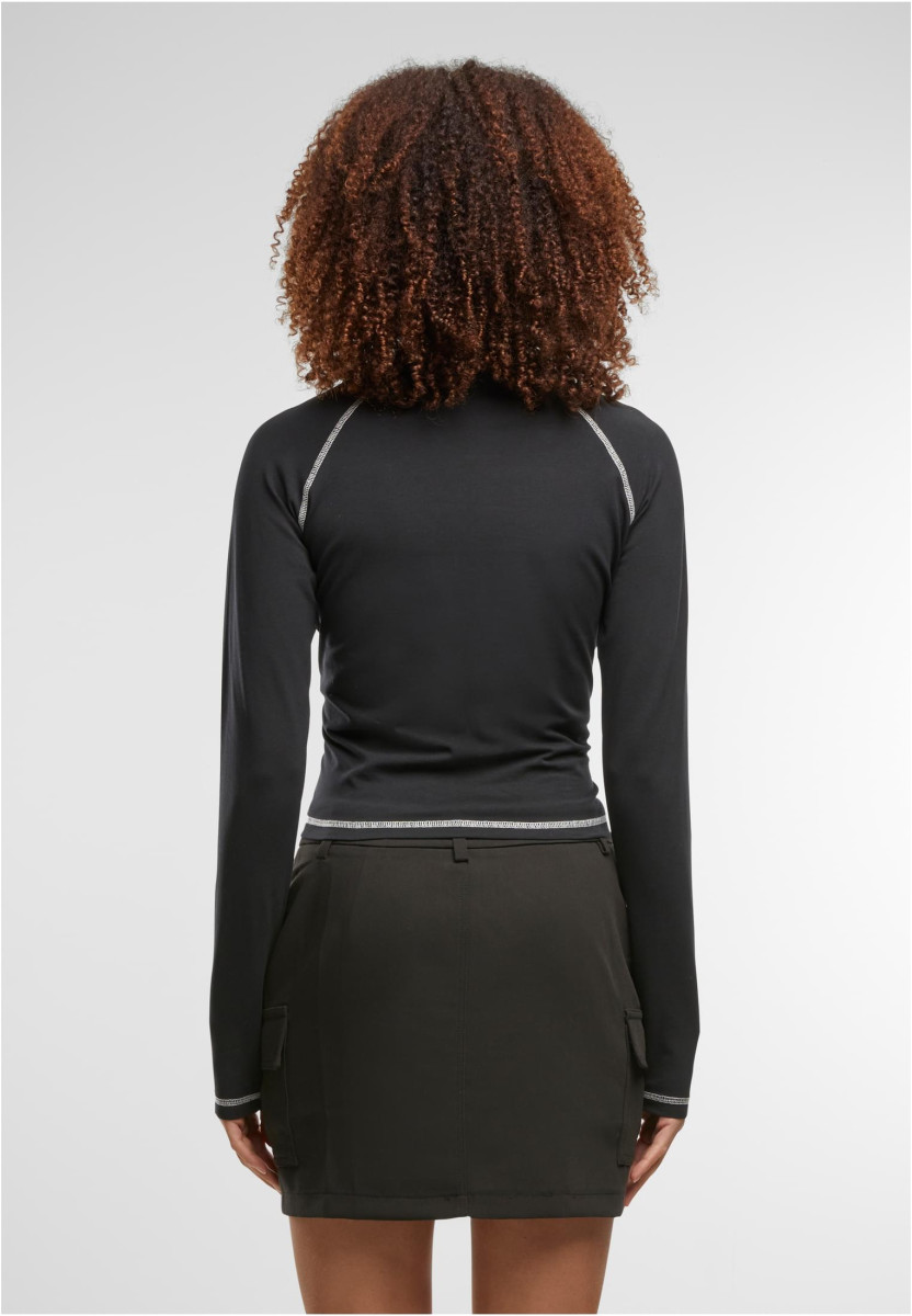 Ladies Contrast Jersey Longsleeve