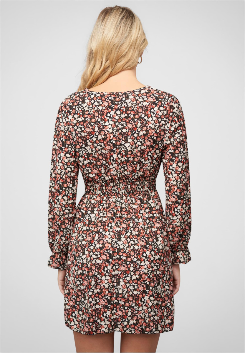 Langarm Kleid mit Blumen Print