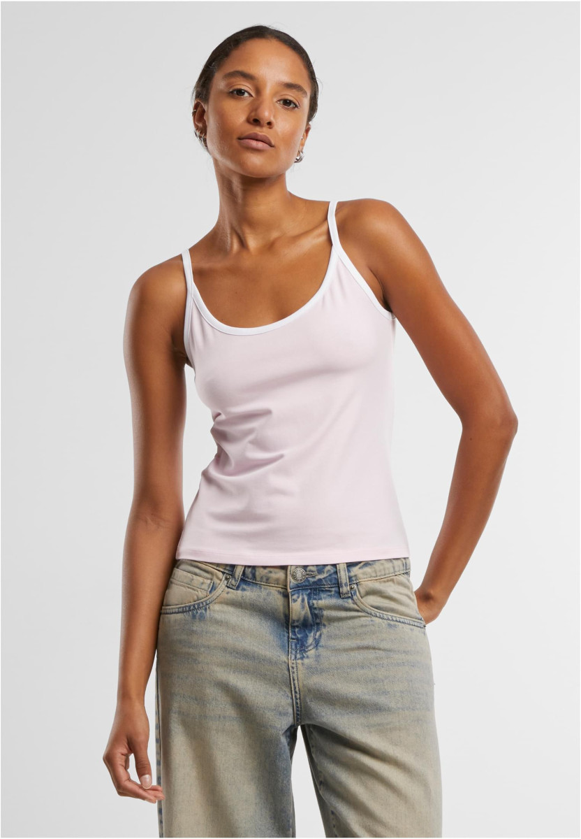 Ladies Contrast Basic Top 2-Pack