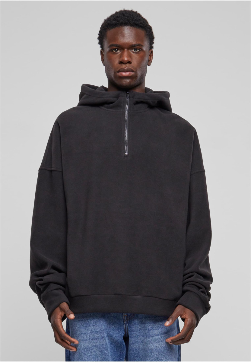 Oversized Polar Fleece Half Zip Hoody