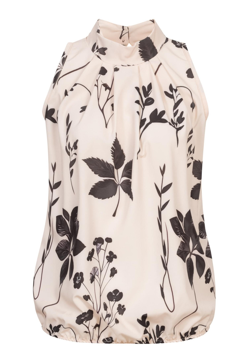 Blouse with all over floral print