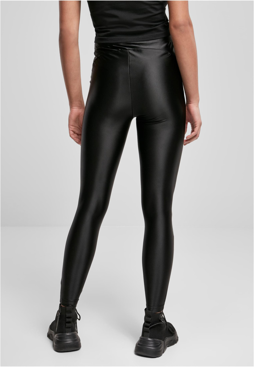 Ladies Highwaist Shiny Metallic Leggings