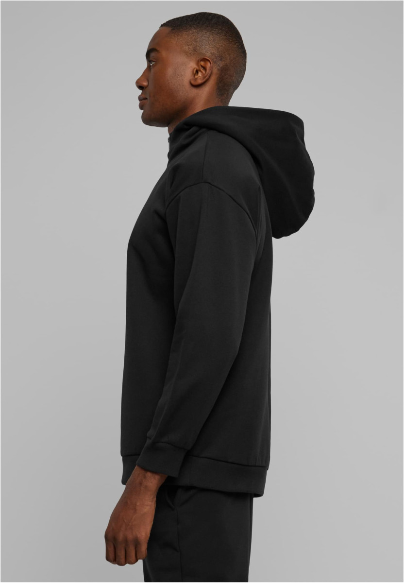 Zipped High Neck Hoody