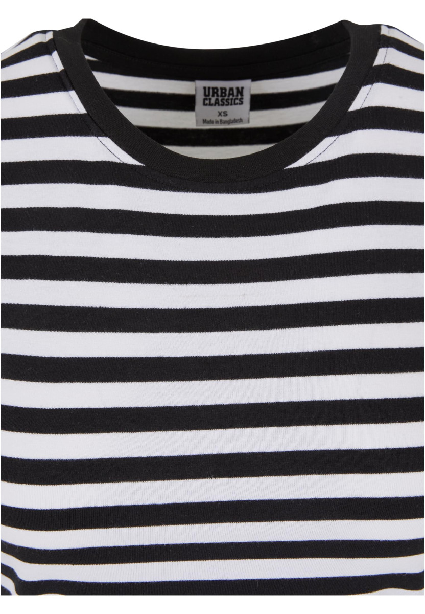 Ladies Short Striped Tee