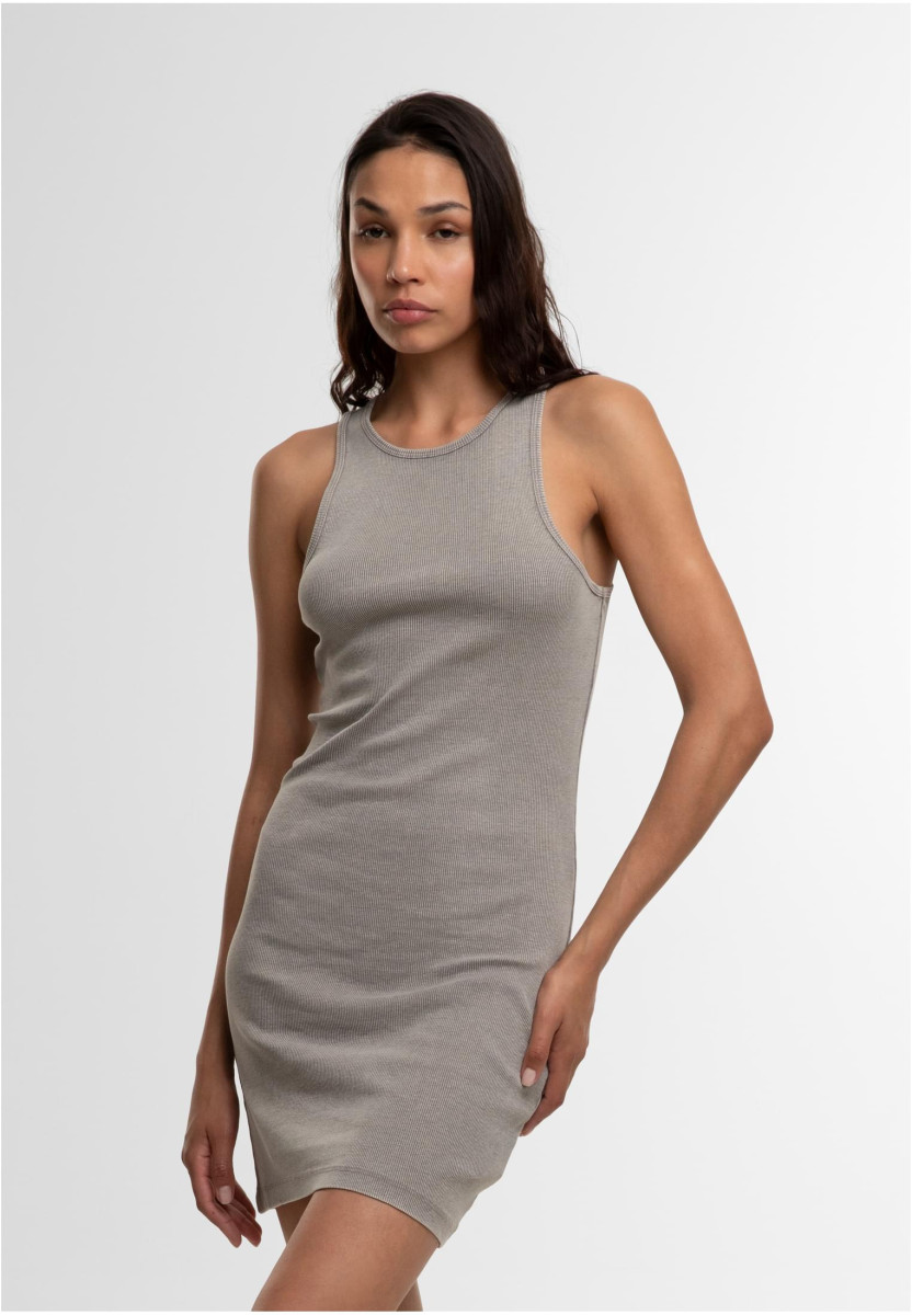 Ladies Washed Rib Jersey Dress