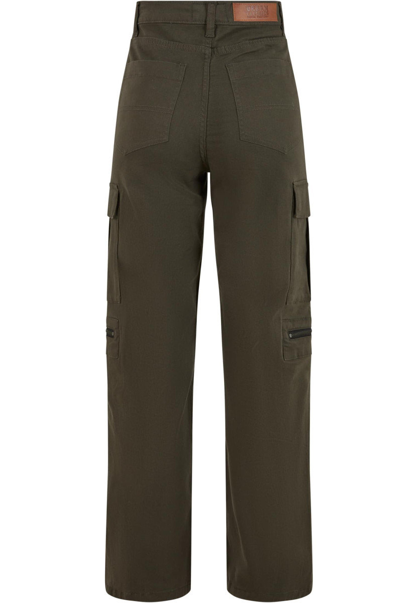 Ladies Loose Utility Stretch Twill Pants