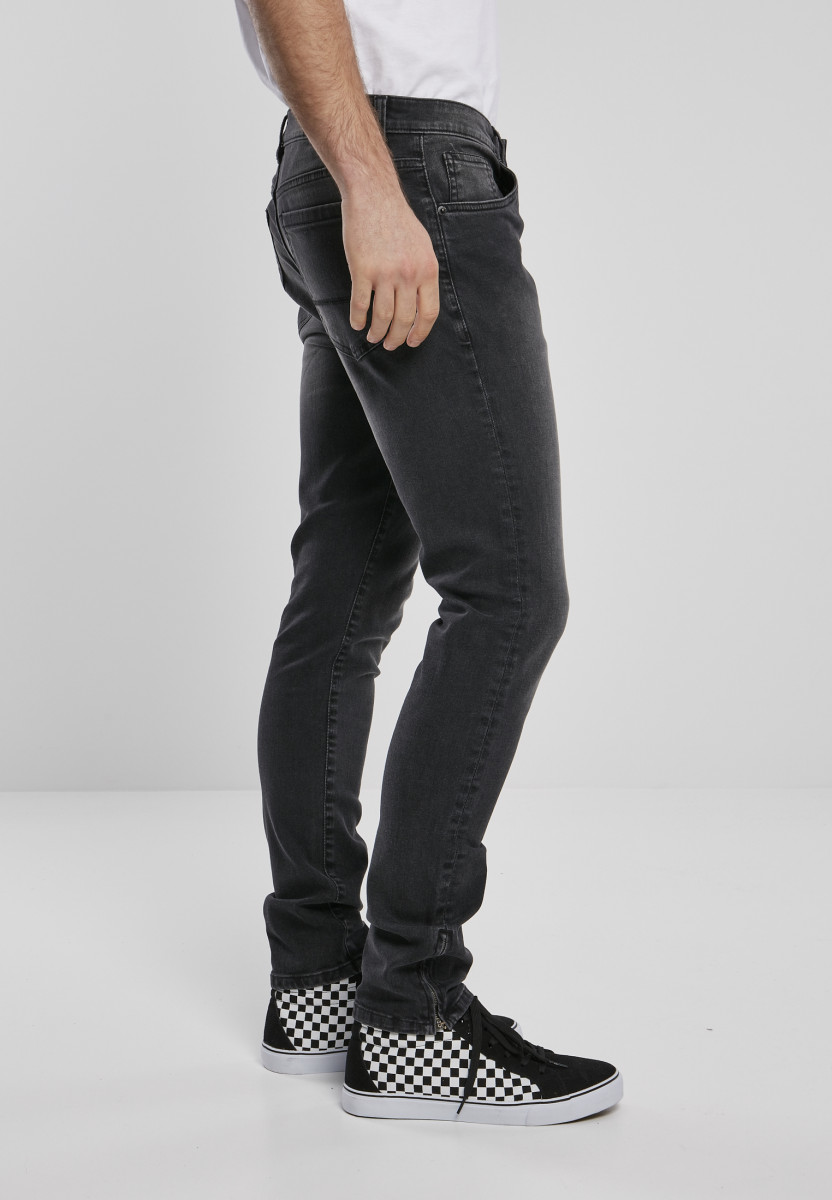 Slim Fit Zip Jeans