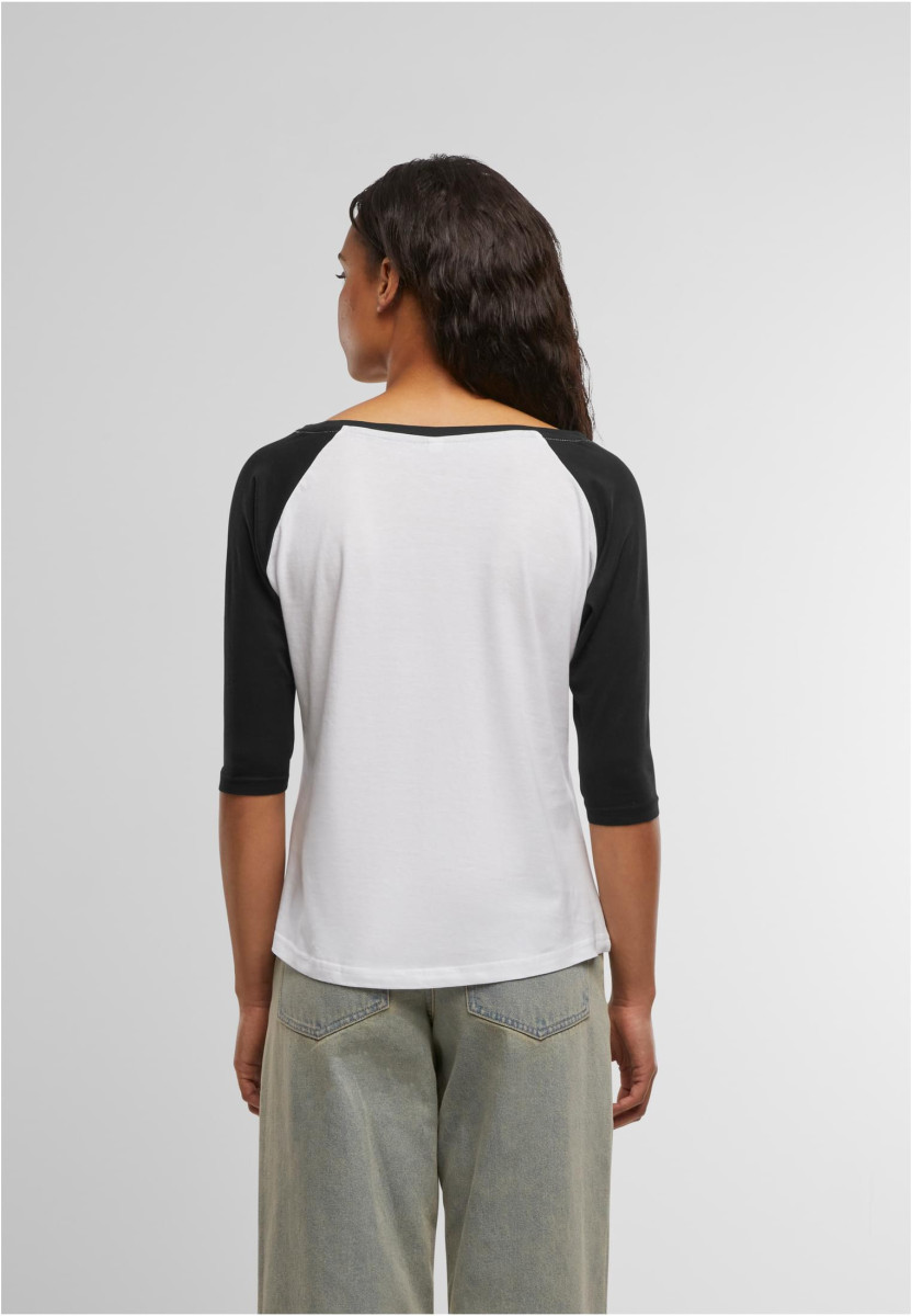 Ladies 3/4 Contrast Raglan Tee