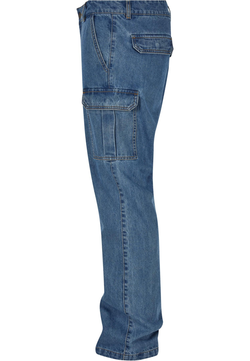 Straight Leg Cargo Jeans