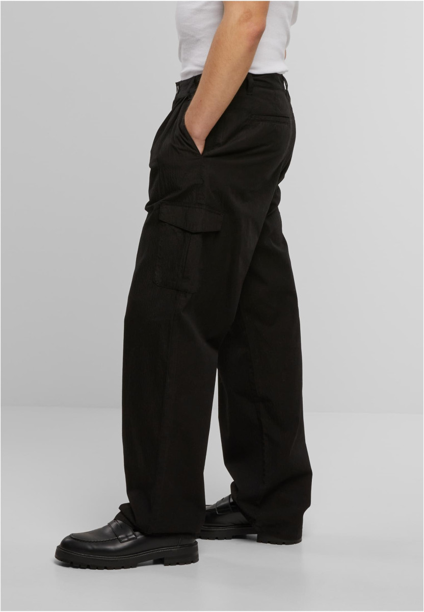 Wide Pleated Cargo Pants