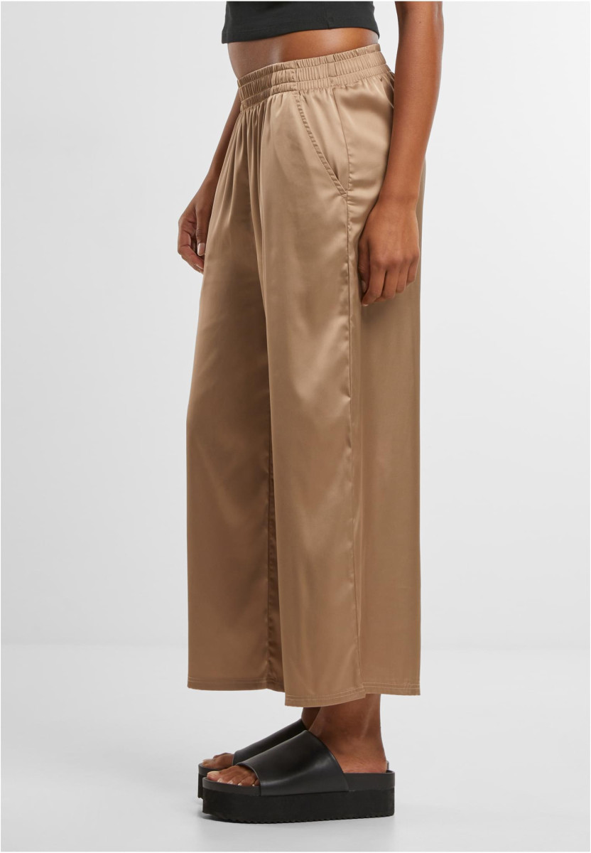 Ladies Satin Wide Leg Culotte