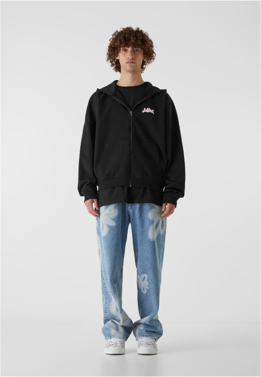 Lost Youth Zip Hoody - Flower Waves