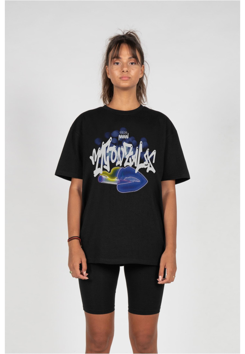 Ladies Kiss x Acid Washed Heavy Oversized Tee