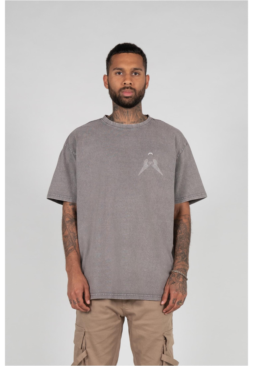 HIGHER THAN HEAVEN V.5 Acid Washed Heavy Oversize Tee
