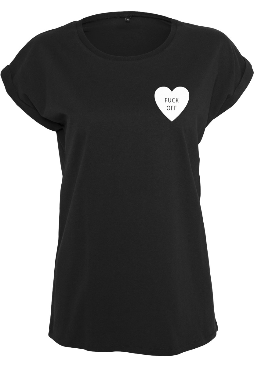 Ladies Fuck Off Heart Tee