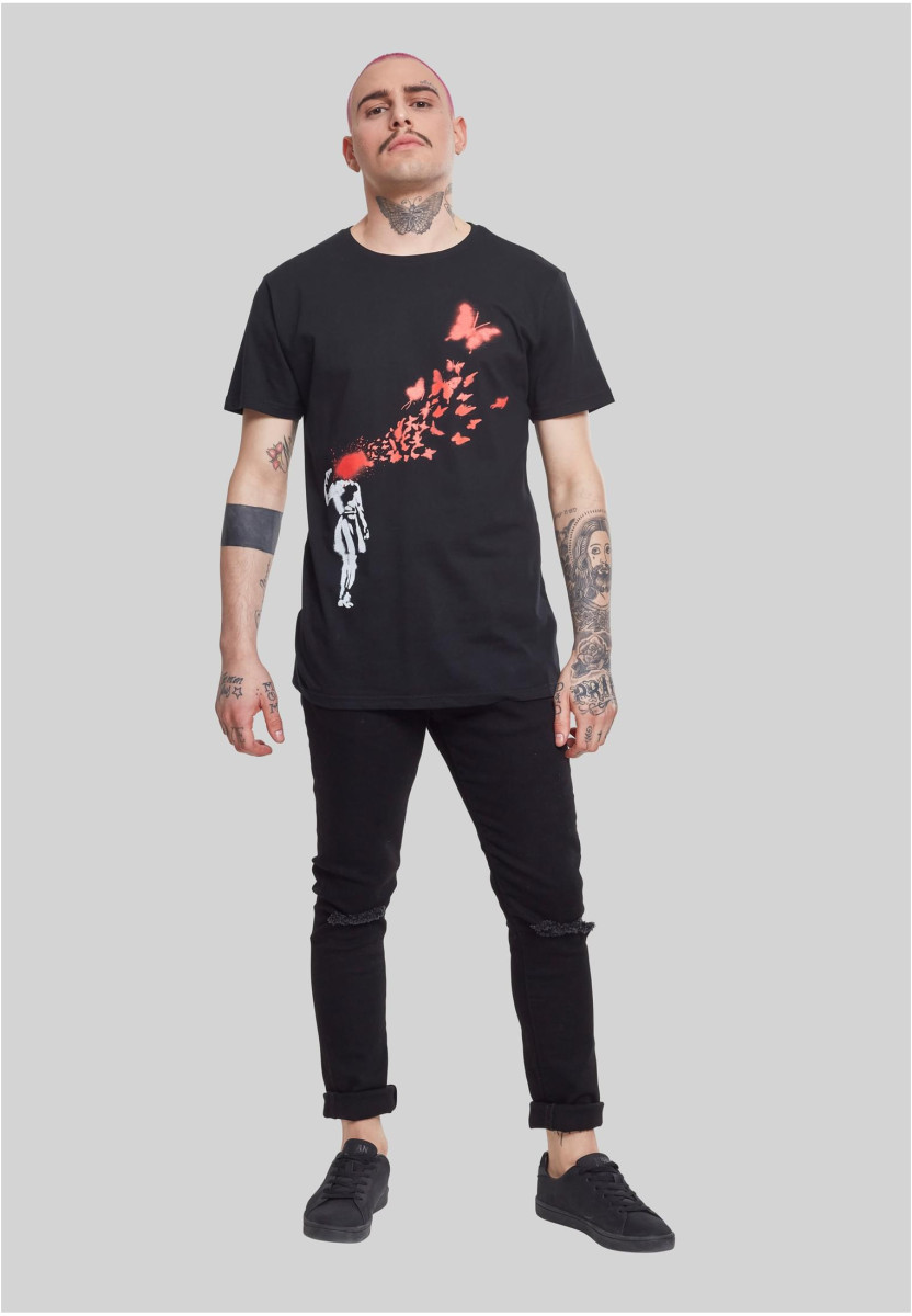 Brandalised - Banksy?s Graffiti Butterfly Tee