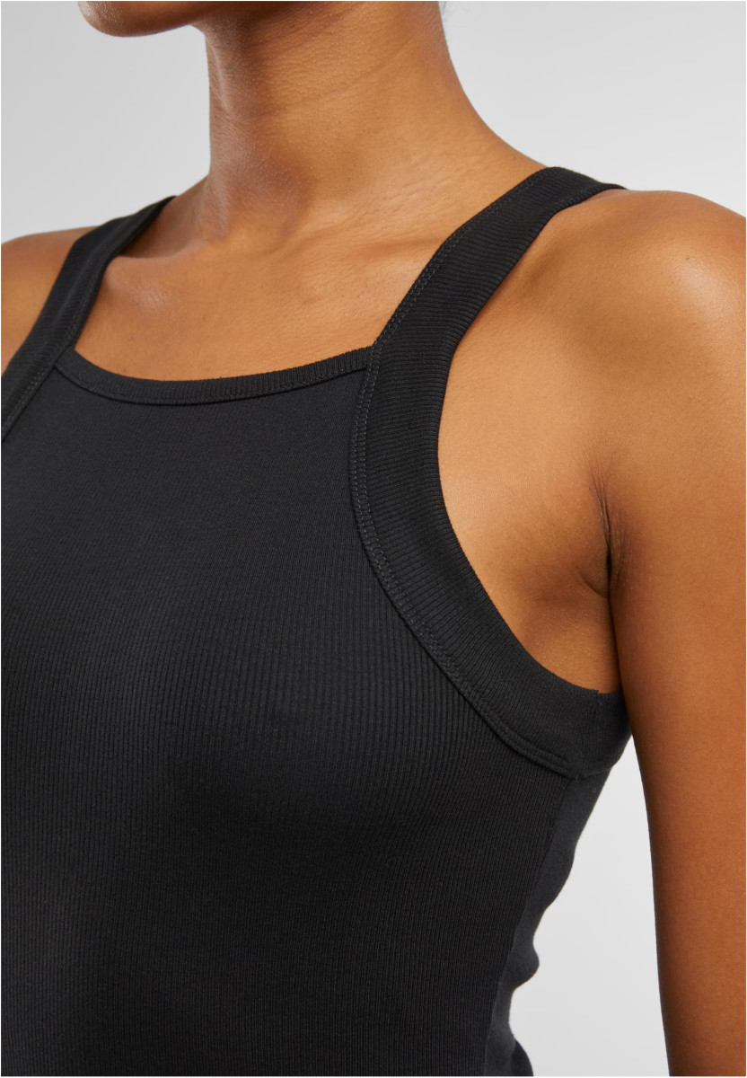 Ladies Midi Rib Jersey Dress