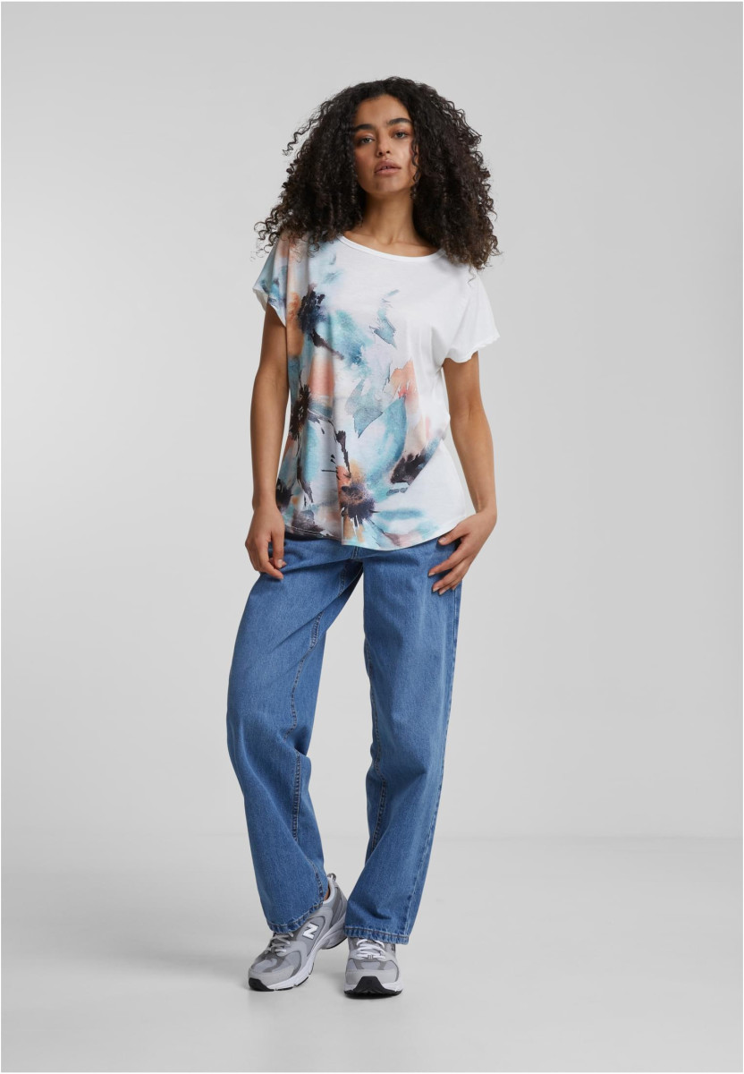 Cloud5ive Damen Viskose T-Shirt mit Pusteblumen Print