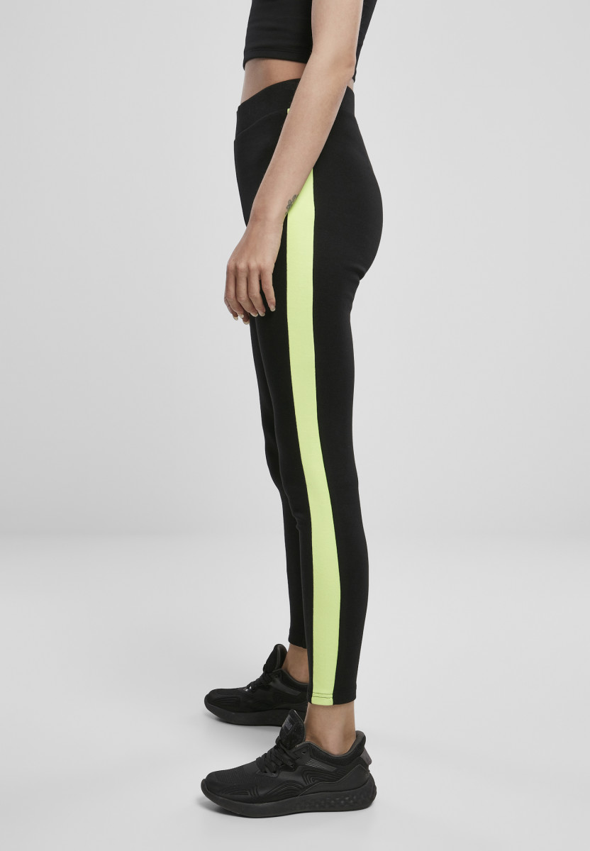 Ladies Neon Side Stripe Leggings