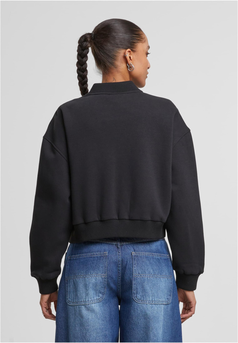 Ladies Short Sweat Zip Jacket