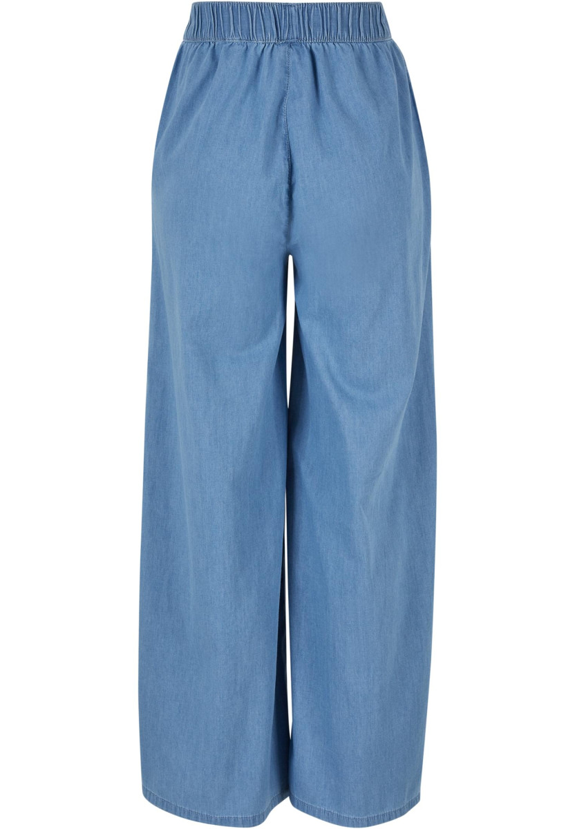 Ladies Light Denim Wide Leg Pants