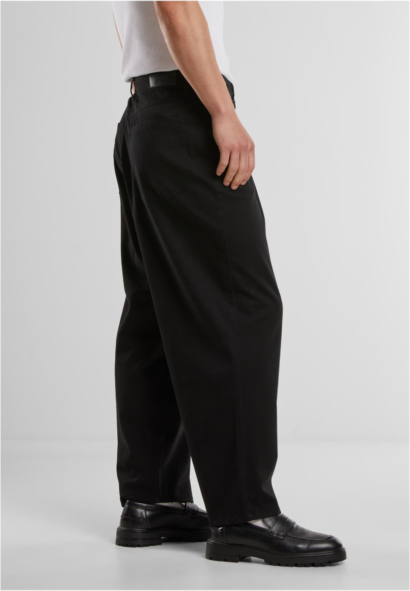 Tapered Twill Baggy Pants