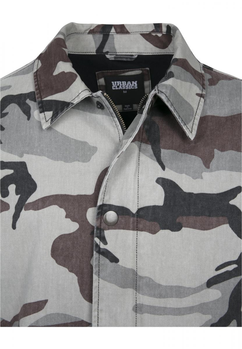 Camo Cotton Coach Jacket