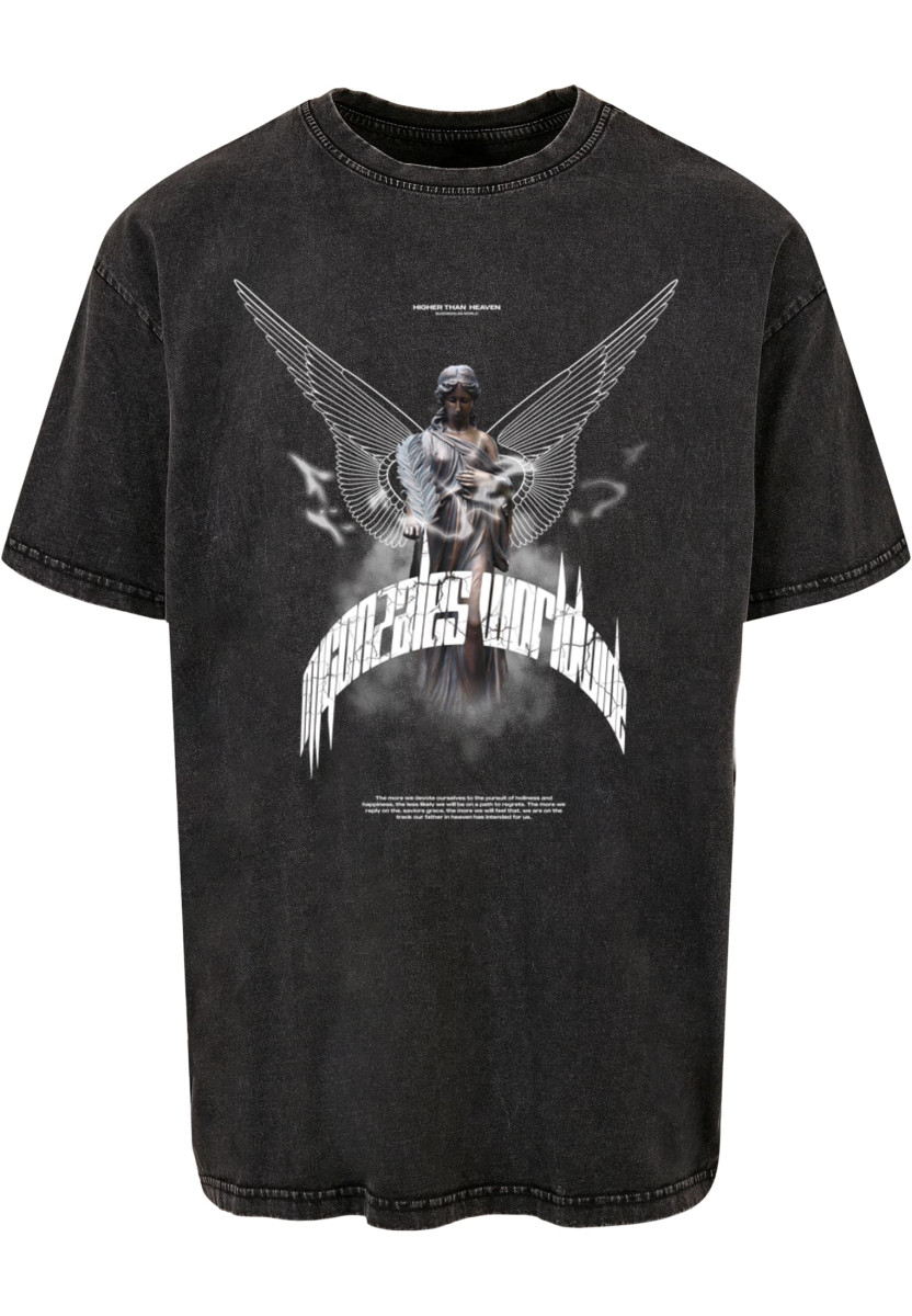 HIGHER THAN HEAVEN V.1 Acid Washed Heavy Oversize Tee