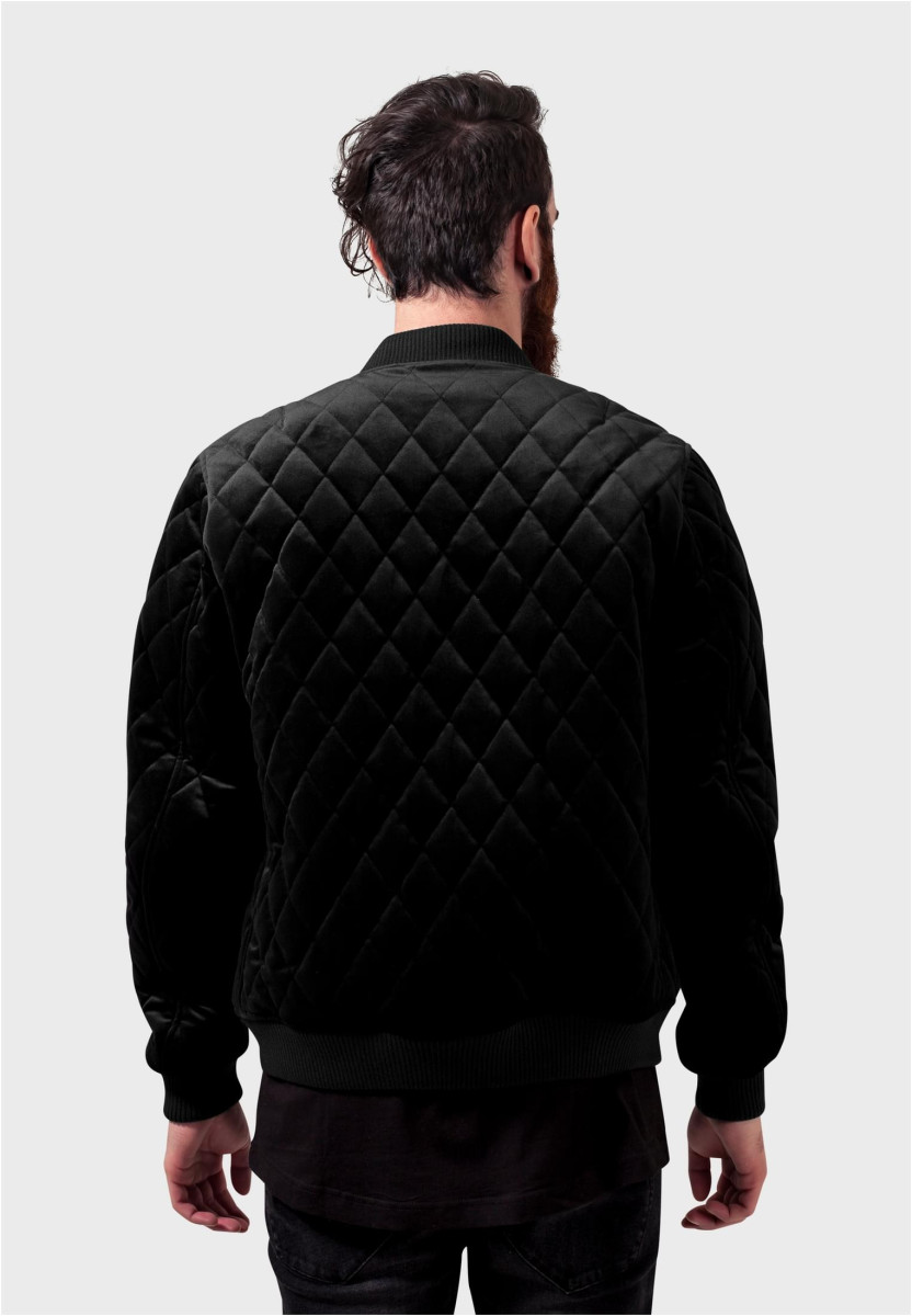 Diamond Quilt Velvet Jacket