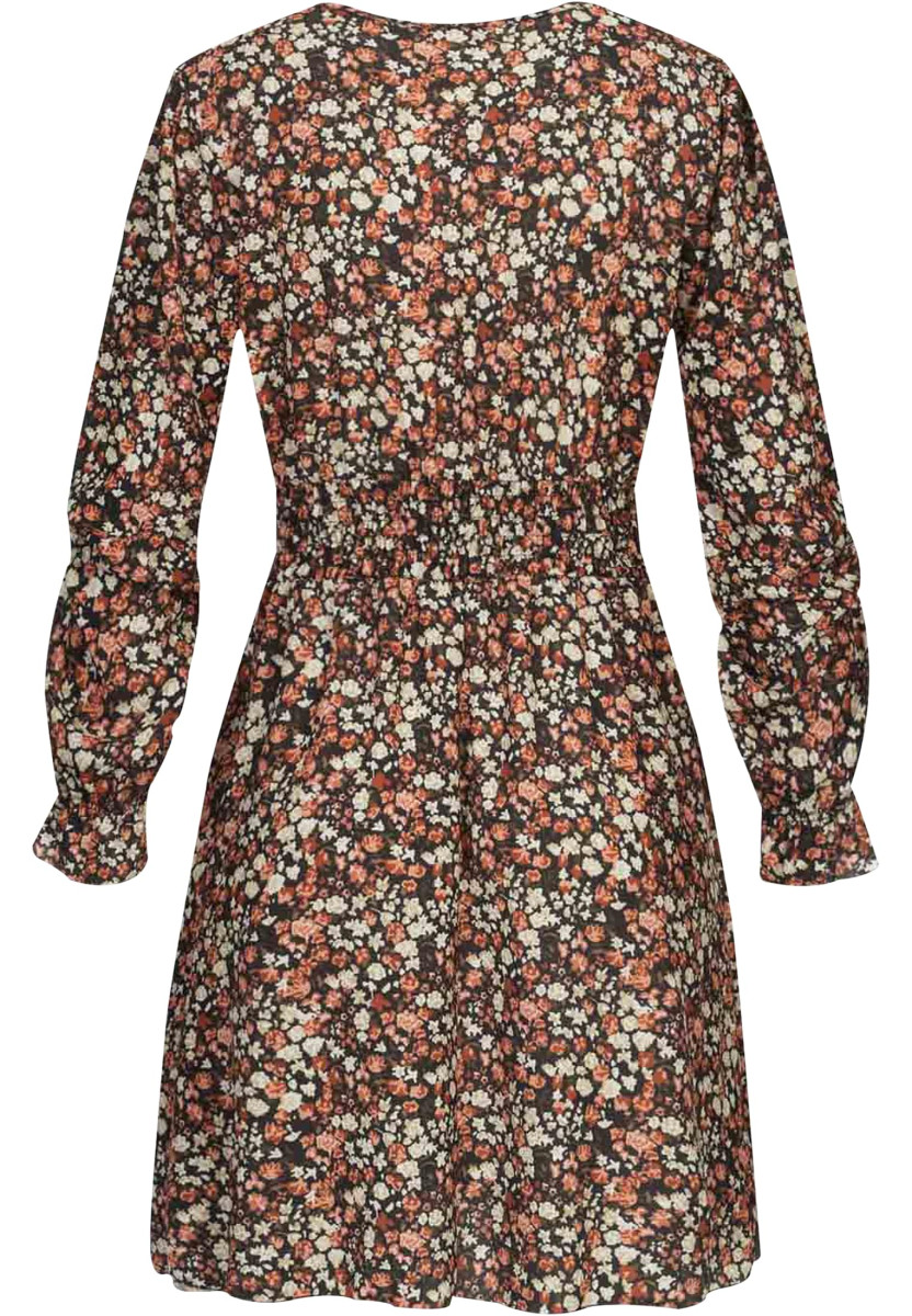 Langarm Kleid mit Blumen Print