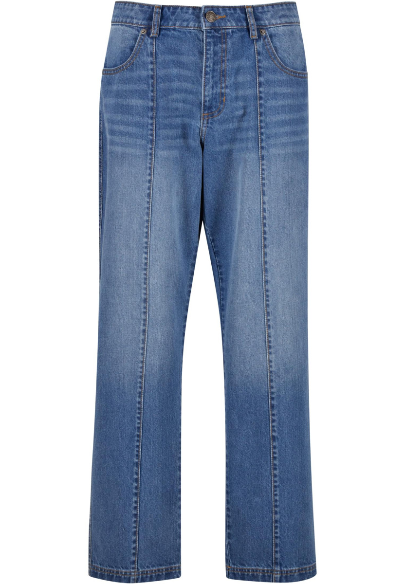 Wide Leg Denim With Dividing Seams