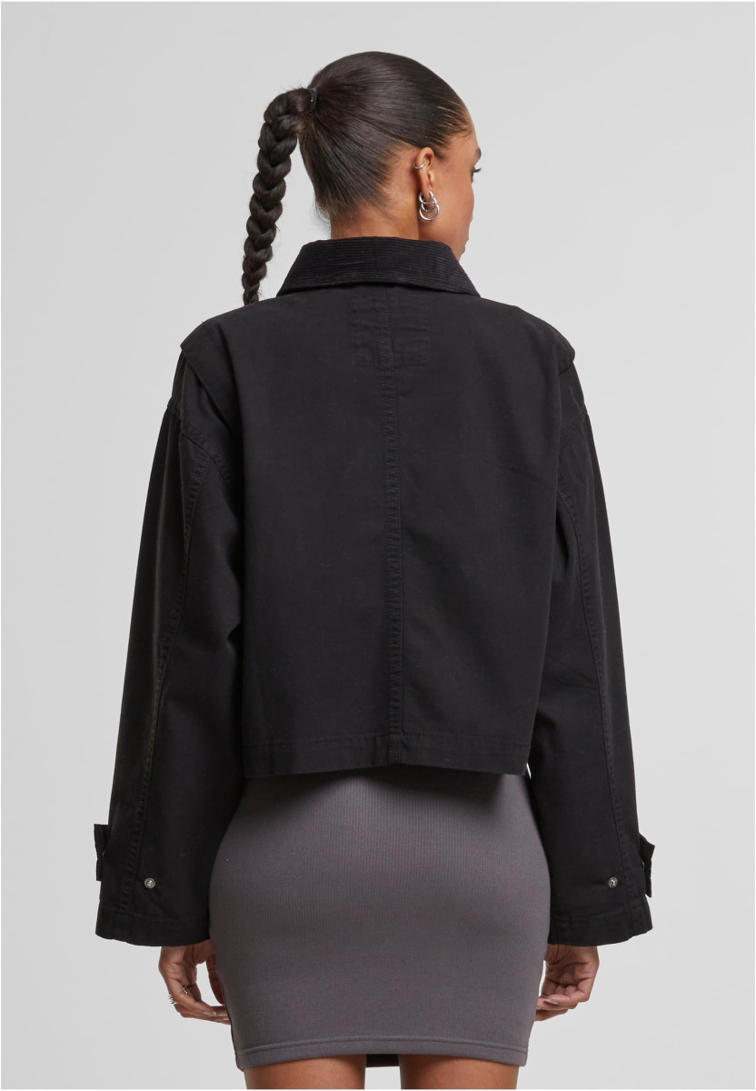 Ladies Workwear Cropped Cotton Jacket