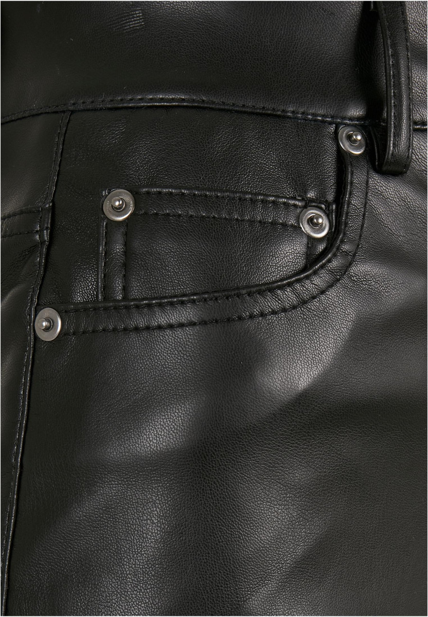 Ladies Faux Leather Wide Leg Pants