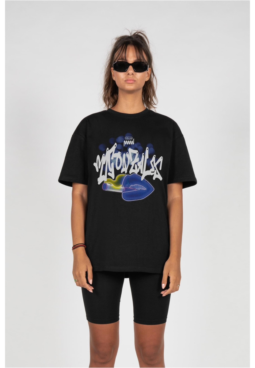 Ladies Kiss x Acid Washed Heavy Oversized Tee