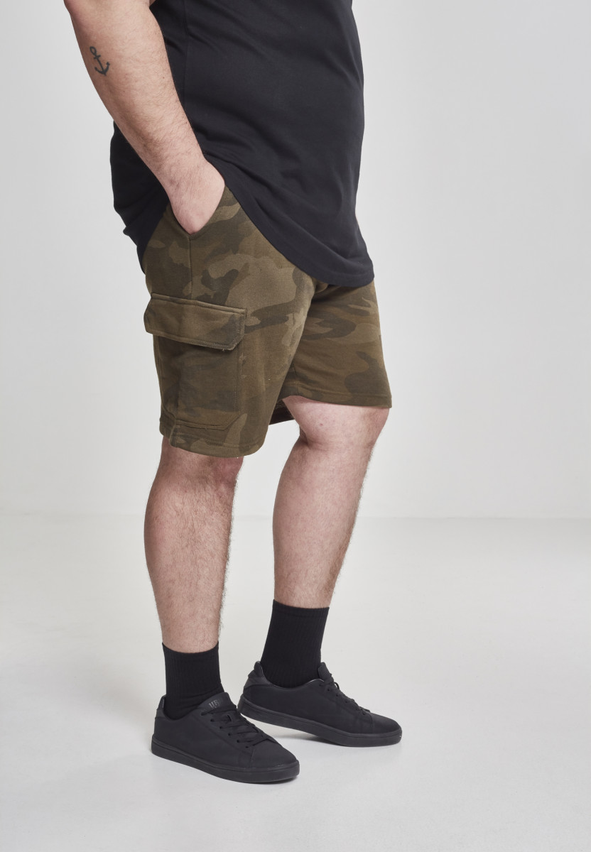 Camo Cargo Terry  Shorts