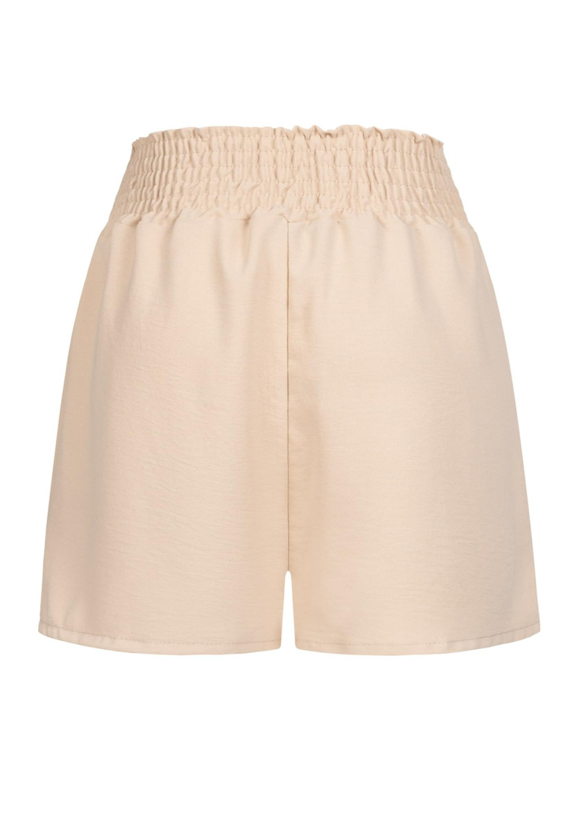 Musselin High Waist Shorts mit Bindedetail