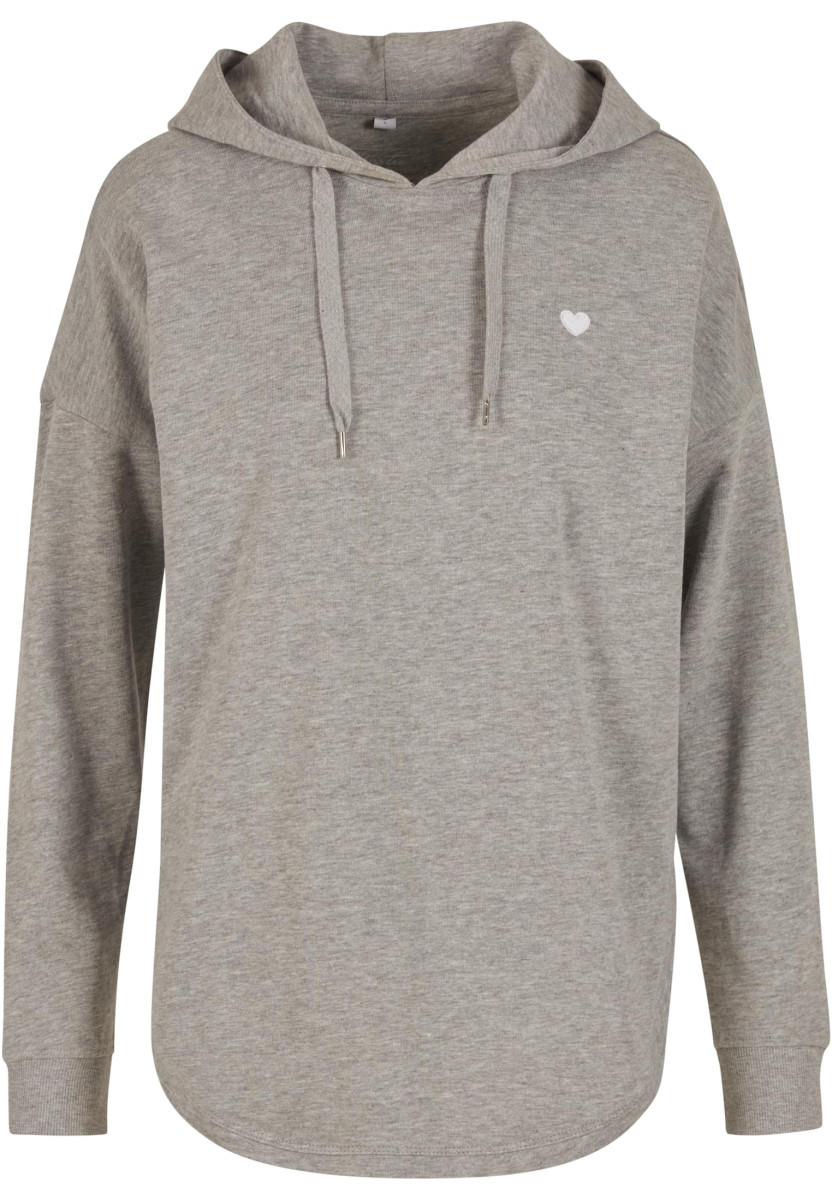 Heart EMB Ladies Oversized Hoody