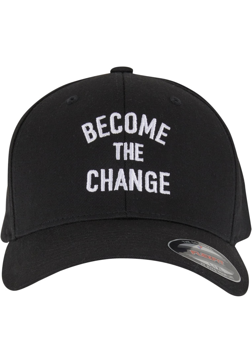 Become The Change Wording Wooly Combed Cap