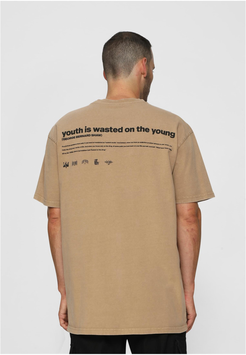 LY ACID WASHED TEE DOVE