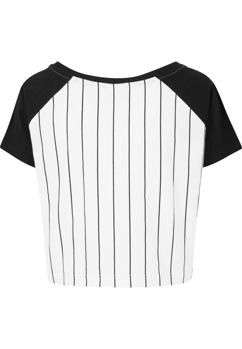 Ladies Cropped Baseball Tee