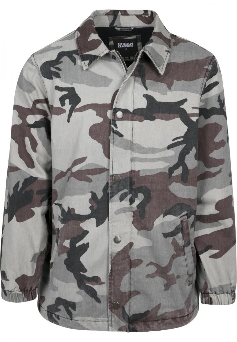 Camo Cotton Coach Jacket