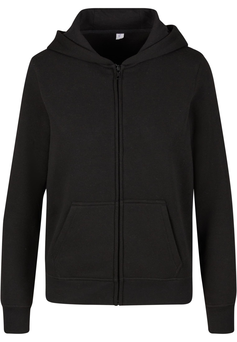 Ladies Basic Essential Zip Hoody