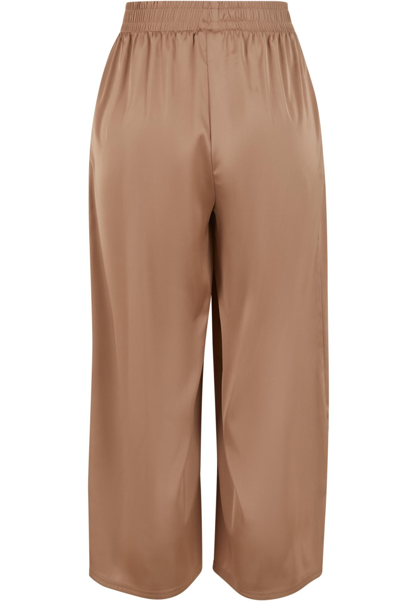 Ladies Satin Wide Leg Culotte